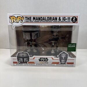 Funko Pop! Movies The Mandalorian & IG-11 2-Pack Star Wars w/ Protector